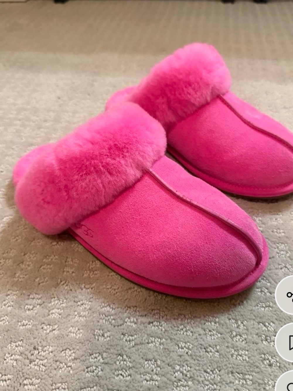 Bright Pink Ugg Slippers